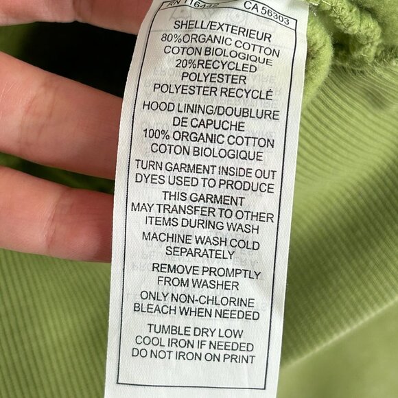 Ninth Hall Women's Green Fundamentals Epsom Wash Zip Hood Jacket Size XS - NWT - Picture 6 of 8